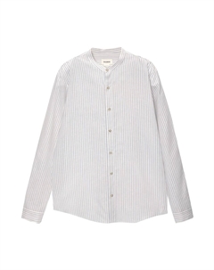 Удобная рубашка на пуговицах, белый Pull & bear