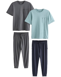 Длинная пижама, цвет Navy/Light blue/Dark grey Next