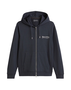 Толстовка с капюшоном на молнии, ночной синий Marc o'polo