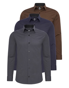 Приталенная рубашка на пуговицах, разноцветный Rusty neal