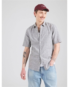 Приталенная рубашка на пуговицах ONSCAIDEN, пятнистый серый Only & sons