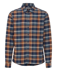 Рубашка обычного кроя на пуговицах, цвет Blue/Orange Blend