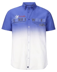 Удобная рубашка на пуговицах  Oddi, королевский синий Jan vanderstorm