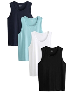 Майка, цвет Navy/Light blue/Black/White Next