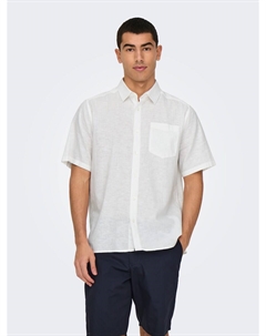 Рубашка обычного кроя на пуговицах ONSCaiden, белый Only & sons