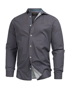 Рубашка обычного кроя на пуговицах, синий Indicode jeans