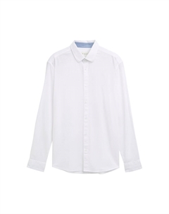 Рубашка обычного кроя на пуговицах, белый Tom tailor