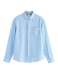 Рубашка обычного кроя на пуговицах, светло-синий Next