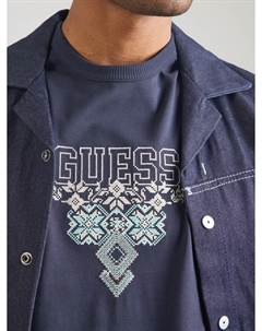 Рубашка, темно-синий/светло-синий Guess