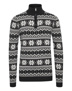 Свитер Winoldo, черный/белый Solid