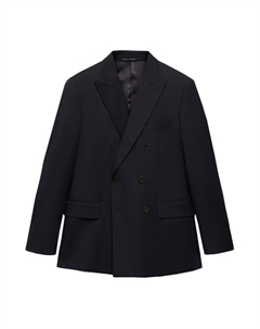 Приталенный деловой блейзер MONACO, темно-синий Mango man
