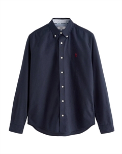 Рубашка обычного кроя на пуговицах, темно-синий Next