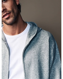 Толстовка с капюшоном на молнии, серый Next