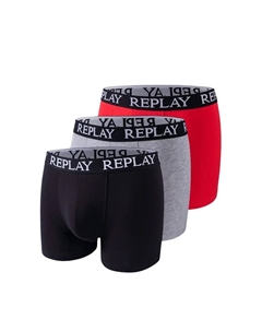 Боксерские шорты, цвет mottled grey/Red/Black Replay