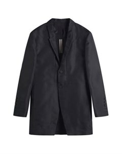 Шелковый пиджак газар лидо, черный Rick owens