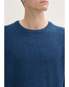 Джемпер MIT STRUKTUR, синий Tom tailor