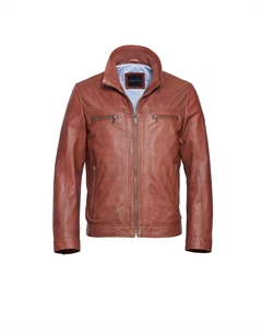 Кожаная куртка БУМАТТИ, коньячный Bugatti