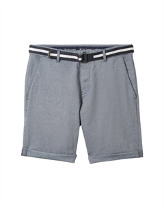 Шорты-чиносы, пояс, карманы, мужские, цвет 31077 Navy White Tom tailor