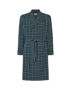 Мужской халат из фланели из чистого хлопка зеленого цвета, зеленый El búho nocturno