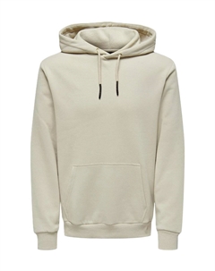 Толстовка "Церера", на шнурке, карман-кенгуру, мужская, цвет 261395 Silver Lin Only & sons