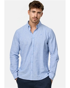 Повседневная рубашка Regular fit Button Up Shirt Theon, синий Indicode jeans