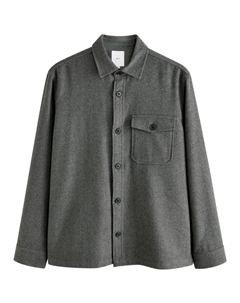 Повседневная рубашка Regular fit Button Up Shirt, темно-серый Next