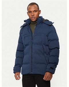 Пуховик стандартного кроя, синий Blend