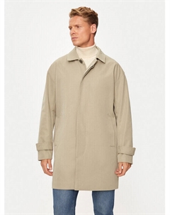 Пальто из линя стандартной посадки, бежевый Only & sons