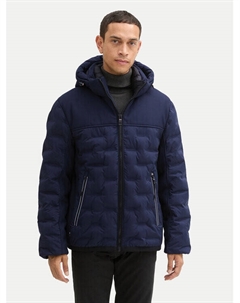 Пуховик стандартного кроя, синий Tom tailor