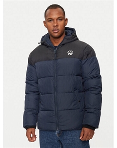 Пуховик стандартного кроя, синий Indicode
