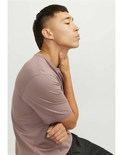 Простая футболка TEE O-NECK NOOS, фиолетовый Jack & jones