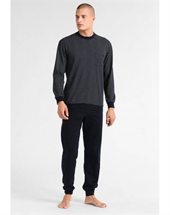 Комплект ночного белья LANG, темно-синий Schiesser