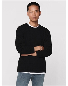 Свитер обычного кроя, черный Only & sons