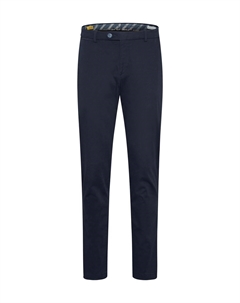 Брюки тканевые, обычные, мужские, цвет Marine Bugatti