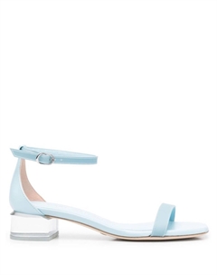 Босоножки на прозрачном каблуке, синий Stuart weitzman