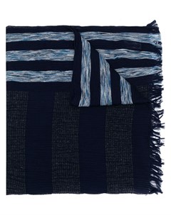 Полосатый шарф с бахромой Issey miyake men