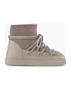 Сапоги женские комбинированные со шнуровкой, бежевый Inuikii