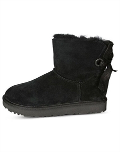 Ботинки зимние с бантом, черный Ugg
