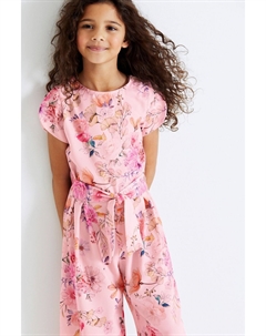 Комбинезон с растительным принтом, розовый Next