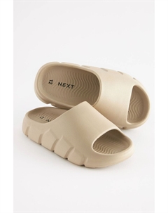 Экрю шлепанцы натурального цвета Next