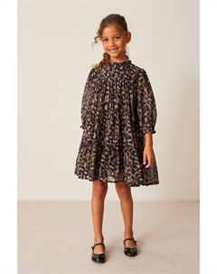 Шифоновое платье металлик Next