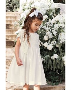 Шифоновое платье подружки невесты из бисера, бежевый Next