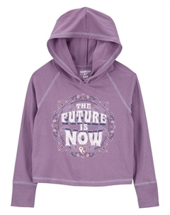 Пуловер с капюшоном, фиолетовый Oshkosh