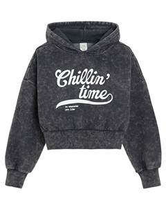 Пуловер с капюшоном, антрацит Cool club