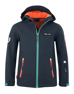 Куртка софтшелл, цвет petrol Trollkids