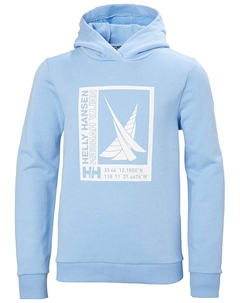 Пуловер с капюшоном, светло-синий Helly hansen