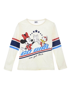 Лонгслив, белый Disney minnie mouse