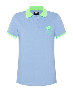 Футболка поло, цвет hellblau/grün Polo sylt