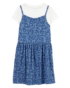 Платье, цвет weiß/blau Carter`s