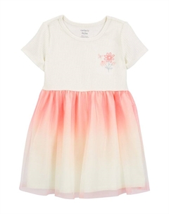 Платье, цвет weiß/rosa Carter`s